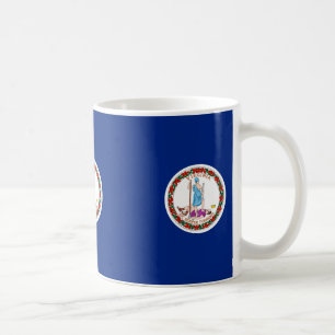 Mug Conception de drapeau d'état de la Virginie