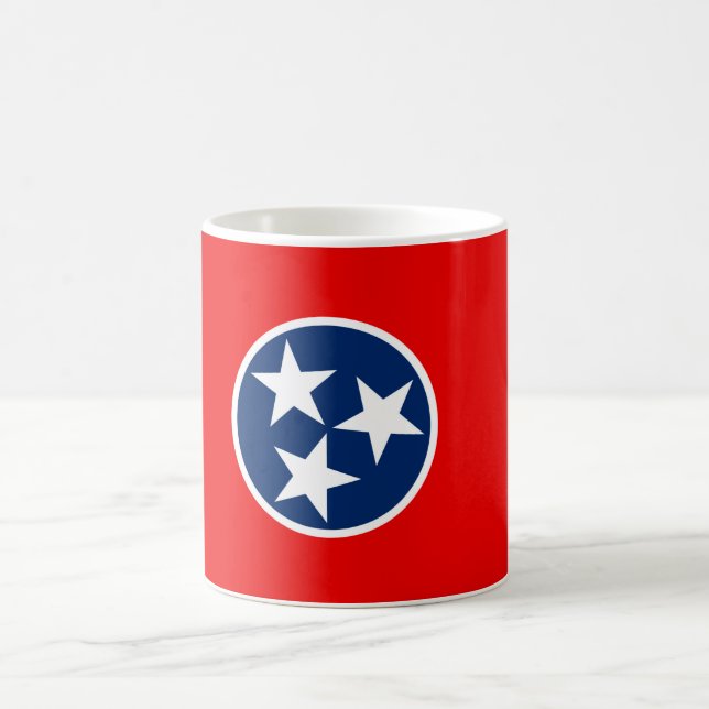 Mug Conception de drapeau d'état du Tennessee (Centre)