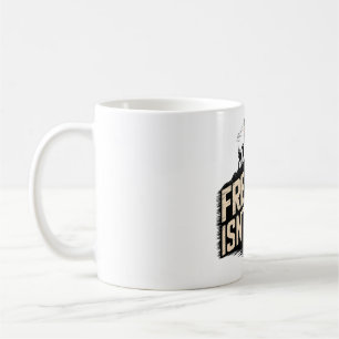 Mug Conception de drapeau vintage « La liberté n'est p