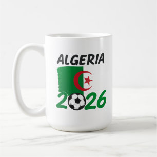 Mug Conception de fan de football algérien 2026 avec c