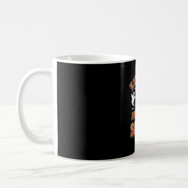 Mug Conception de fantôme effrayant pour manger et boi (Gauche)