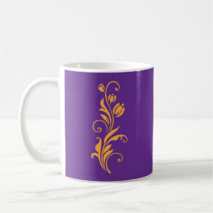 Mug Conception de fleurs florales ornementales