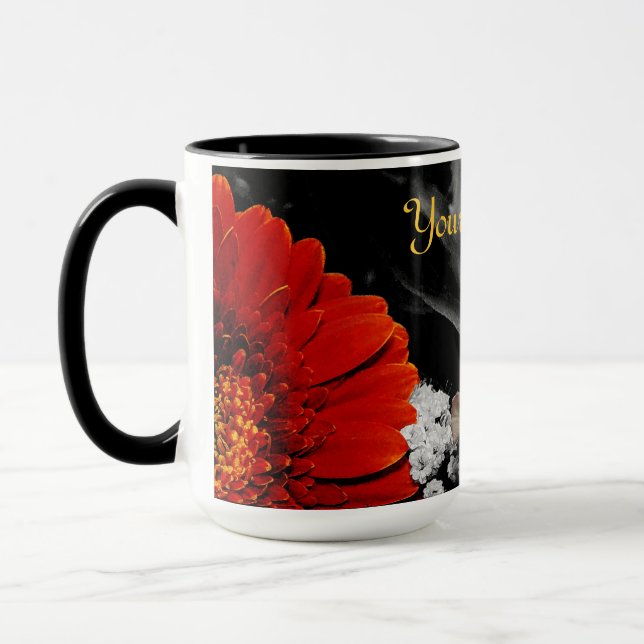 Mug Conception de fleurs neutres (Gauche)