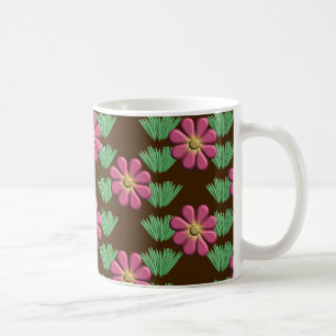Mug Conception de fleurs roses incorporées