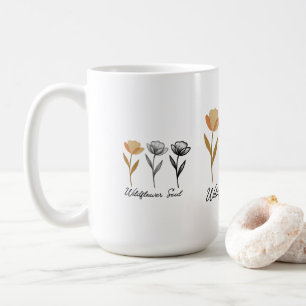 Mug Conception de fleurs sauvages tendance