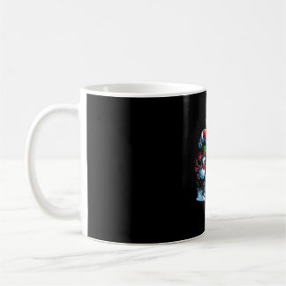 Mug conception de football de Noël santa jouant au foo