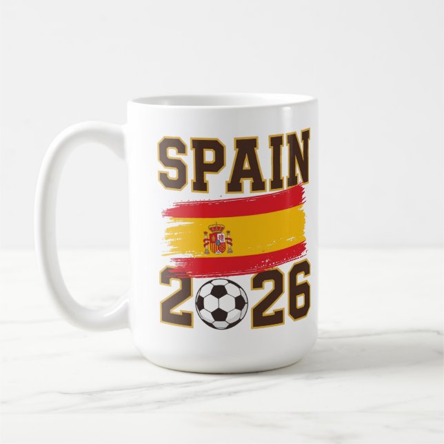 Mug Conception de football Espagne 2026 (Gauche)