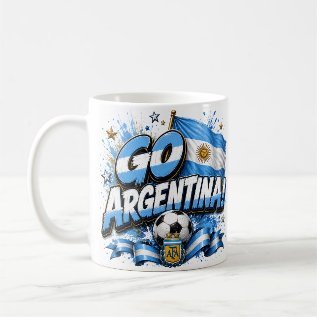 Mug Conception de football pour l'Argentine | Argentin (Gauche)