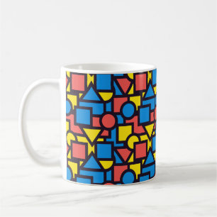 Mug Conception de formes Abstraites cool et colorées