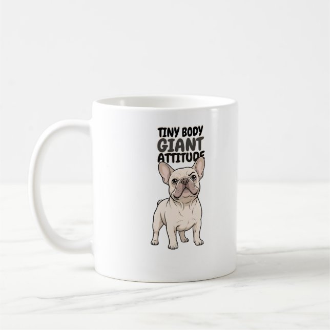 Mug Conception de French Bulldog Corps Minuscule Attit (Gauche)