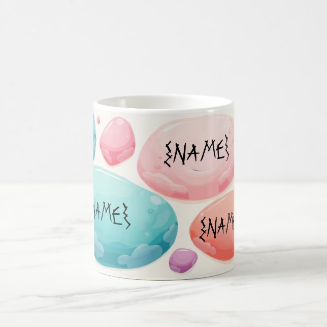 Mug Conception de galet personnalisée (Centre)