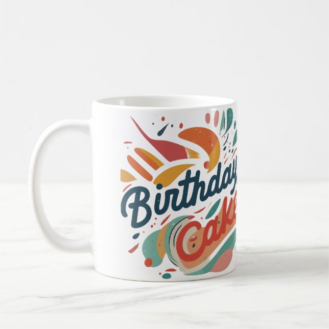 Mug Conception de gâteaux d'anniversaire (Gauche)