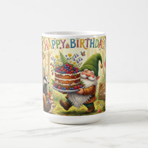 Mug Conception de gnome de jardin de forêt fantaisiste
