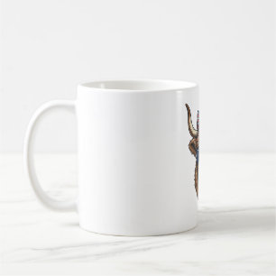 Mug Conception de gravure vintage de vache des Highlan