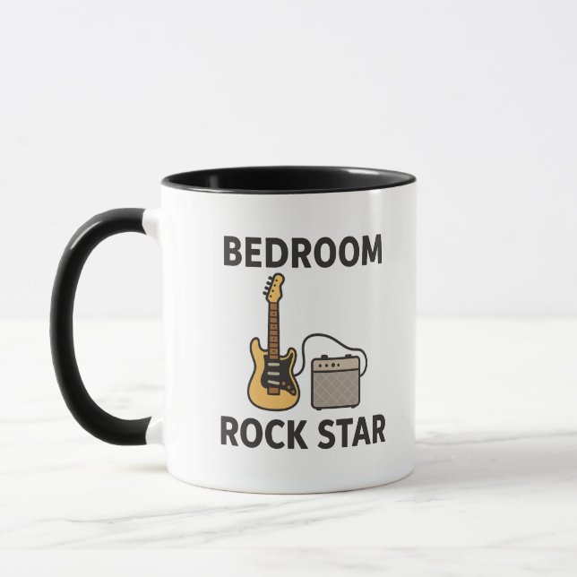 Mug Conception de guitare et d'ampli de Rock Star de c (Gauche)
