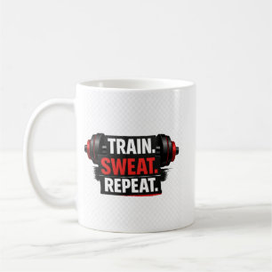 Mug Conception de gym Entraînement Transpiration Répét