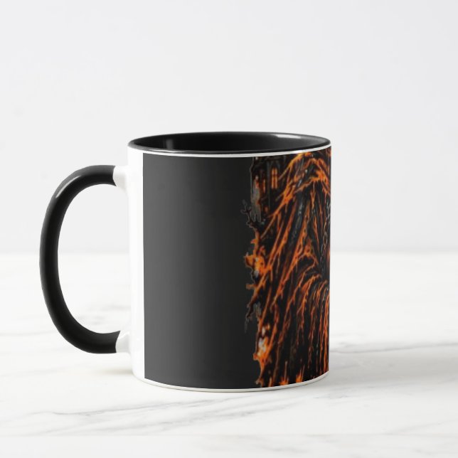 Mug Conception de Halloween de la Faucheuse Citrouille (Gauche)