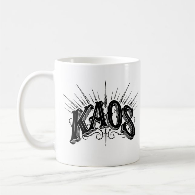 Mug Conception de jeu rétro KAOS Gamer (Gauche)