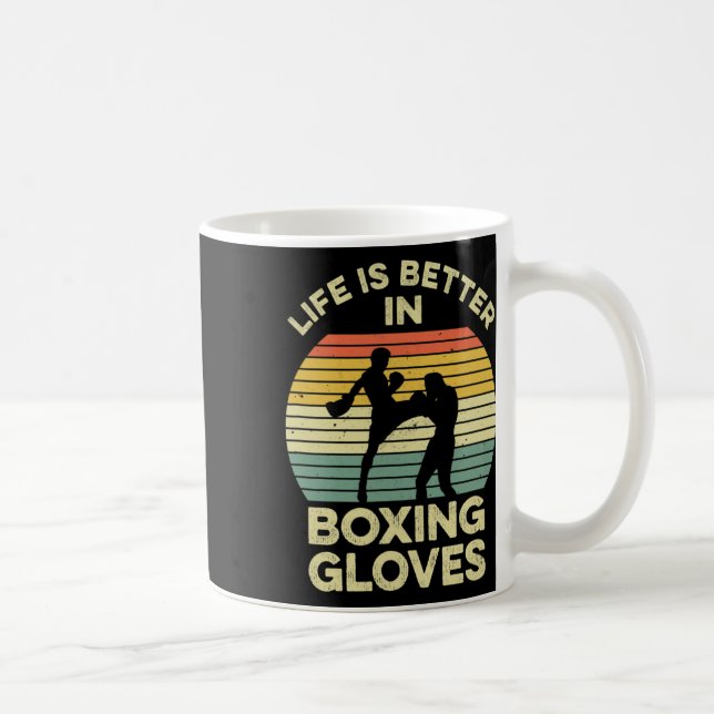 Mug Conception de kickboxing pour un combattant de Mua (Droite)