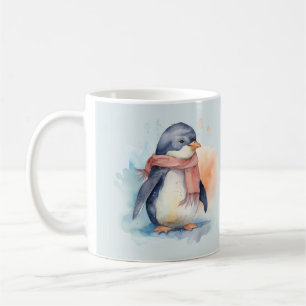 Mug Conception de la boue de pingouin couleur eau