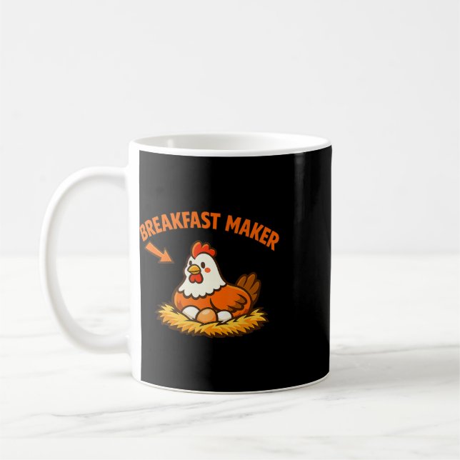 Mug Conception de la couche de poule de poulet de la c (Gauche)