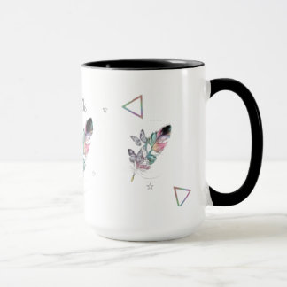 Mug Conception de la Coupe de Plumes et Papillons de s