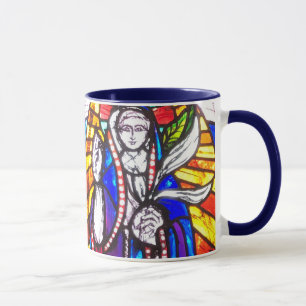 Mug Conception de la fenêtre de l'église - Détail en v