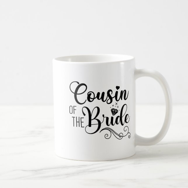 Mug Conception De La Fête De Mariage De La Cousine De  (Droite)