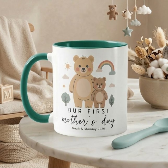 Mug Conception de la fête des premières mères pour béb (Créateur téléchargé)