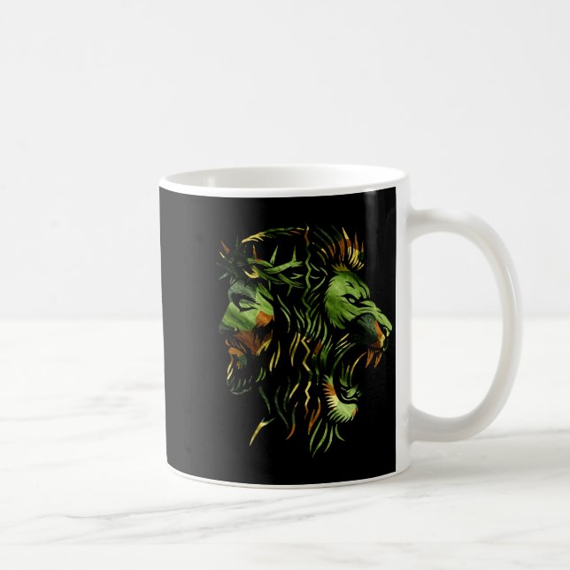 Mug Conception de la foi camouflage couronne Jésus lio (Droite)