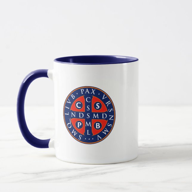 Mug Conception de la médaille St. Benedict (Gauche)