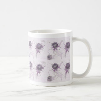 Mug Conception de la nature de chardon pourpre