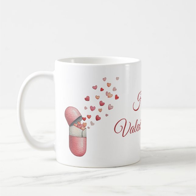 Mug Conception de la Saint-Valentin Love Medicine (Gauche)
