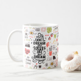 Mug Conception de la sublimation de la motte animale