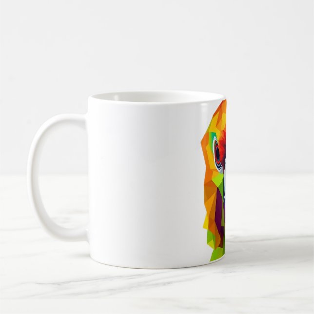 Mug Conception de la tête de perroquet vibrante sur l' (Gauche)