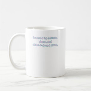 Mug Conception de la vie des parents : Caféine, chaos