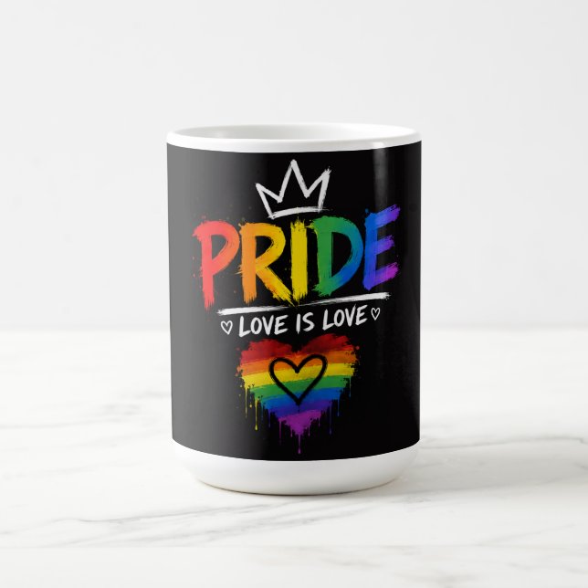 Mug Conception de l'arc-en-ciel de la fierté LGBT (Centre)