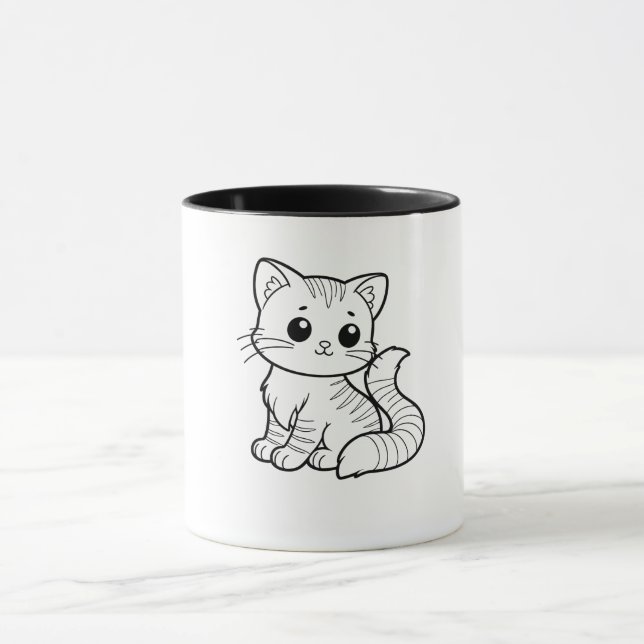 MUG CONCEPTION DE L'ART CAT CUTE (Centre)