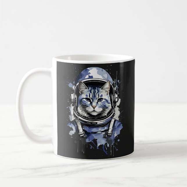 Mug Conception de l'astronaute bleu (Gauche)