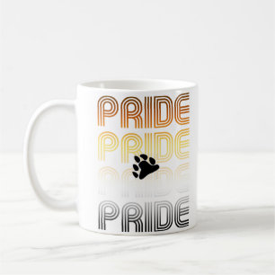 Mug Conception de lettres de motif rétro de patte de f