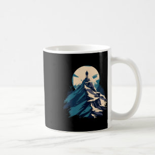 Mug Conception de l'explorateur de sommet de montagne 
