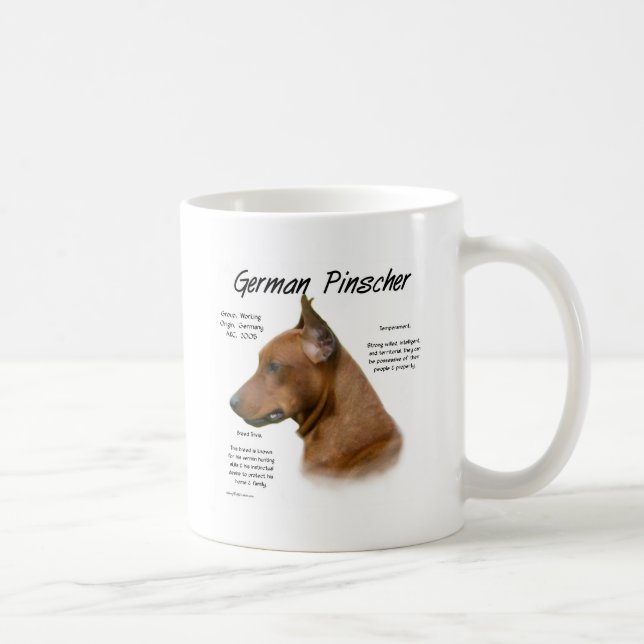 Mug Conception de l'histoire allemande Pinscher (Droite)