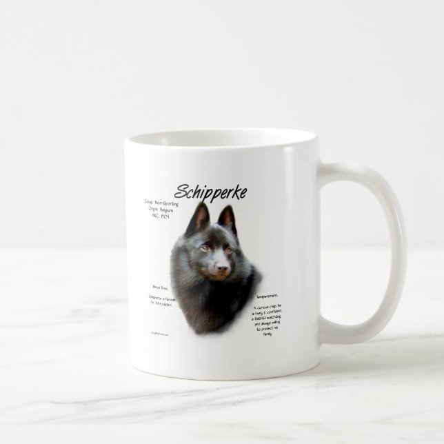 Mug Conception de l'historique de Schipperke (Droite)