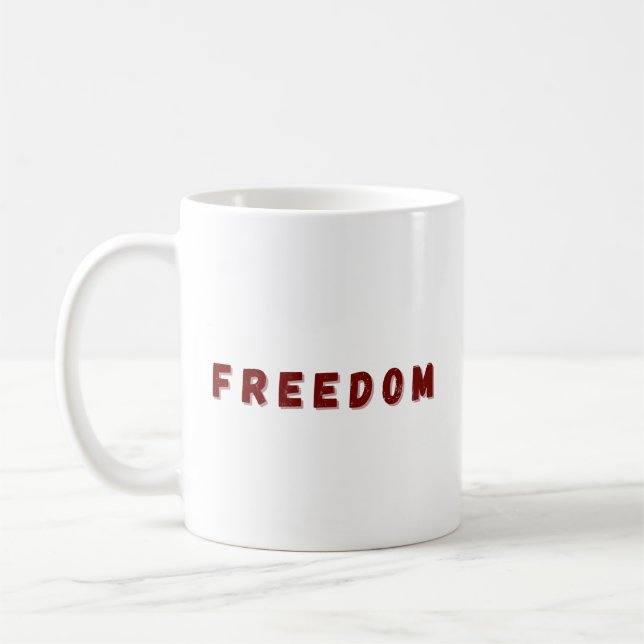 Mug Conception de liberté  Expression artistique de l' (Gauche)