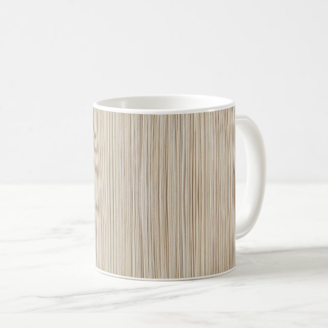 Mug Conception de lignes brunes abstraites mignonnes (Devant droit)