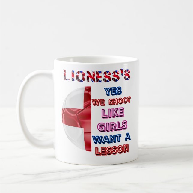 Mug Conception de Lioness Soutien à l'équipe (Gauche)