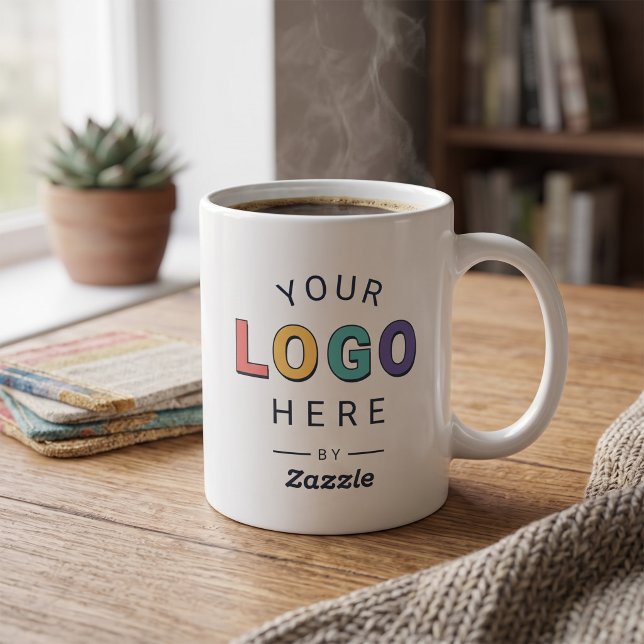Mug Conception de logo de marque personnalisé (Créateur téléchargé)