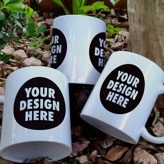 Mug Conception de logo d'entreprise personnalisé sur d (Créateur téléchargé)