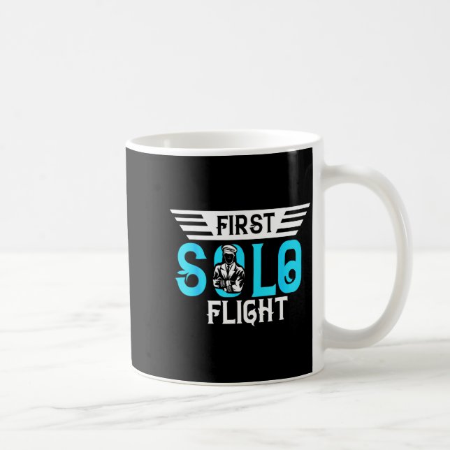 Mug Conception de lot drôle nouveau premier vol solo a (Droite)