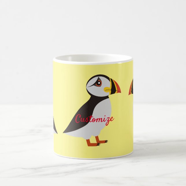 Mug Conception de macareux de l'Atlantique Cute Thunde (Centre)